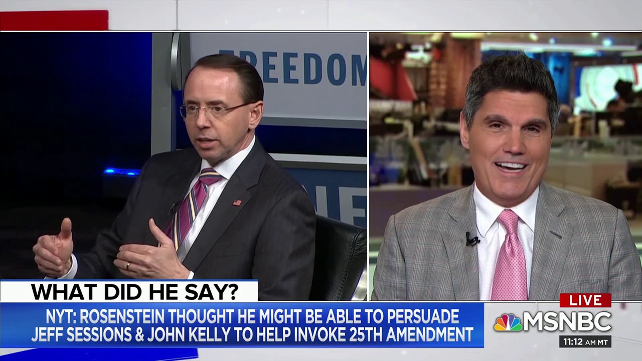 John Lauro Appears On MSNBC To Answer Questions About Rod Rosenstein
