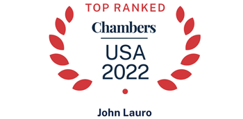 Chambers USA 2022, John Lauro, Top Ranked